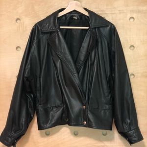 LEATHER JACKET Oversized